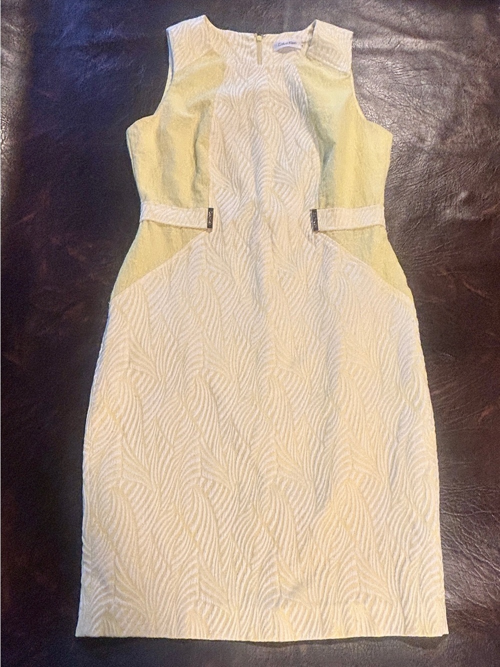 Calvin Klein textured sleeveless sheath dress Size 8 - Picture 8 of 12